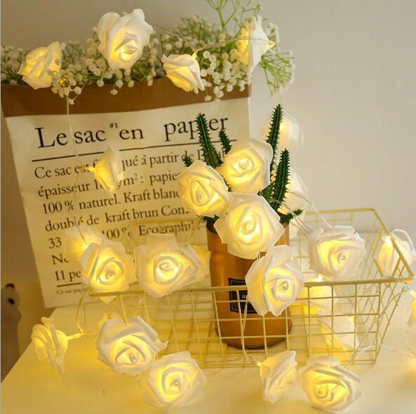 Rose LED String Lights – Elegant Decoration for Romantic Atmosphere
