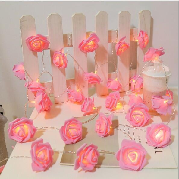 Rose LED String Lights – Elegant Decoration for Romantic Atmosphere