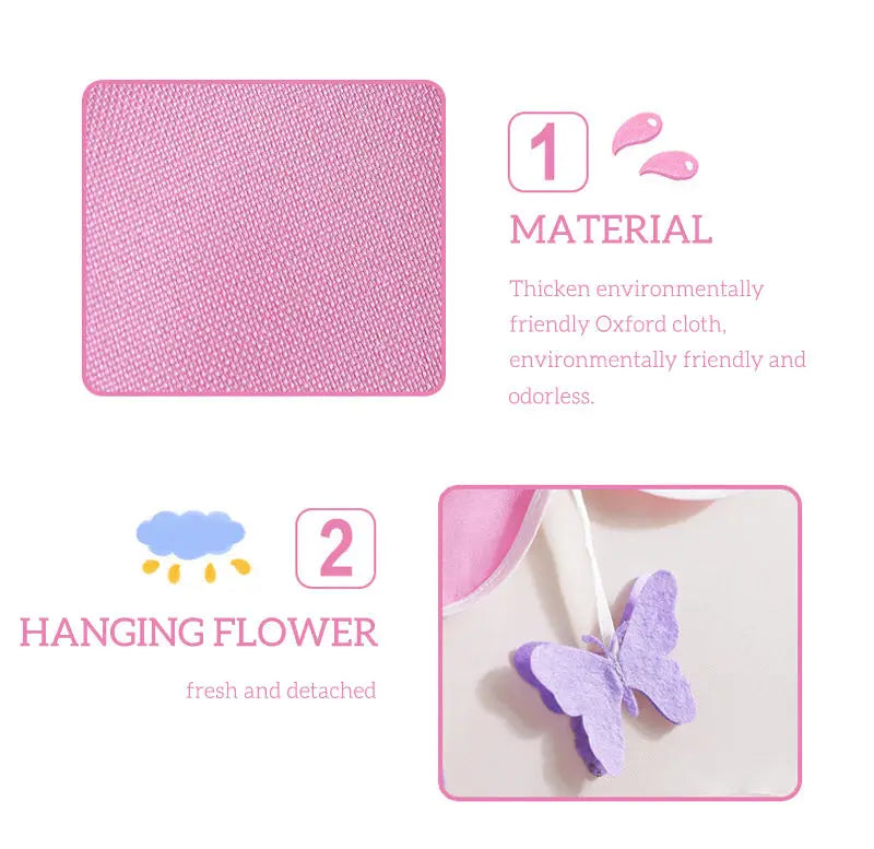 Kids Teepee Princess Castle Tent – Foldable for Indoor and Outdoor Play – Playhouse for Garden or Bedroom