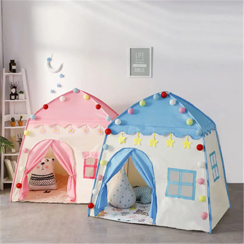 Kids Teepee Princess Castle Tent – Foldable for Indoor and Outdoor Play – Playhouse for Garden or Bedroom