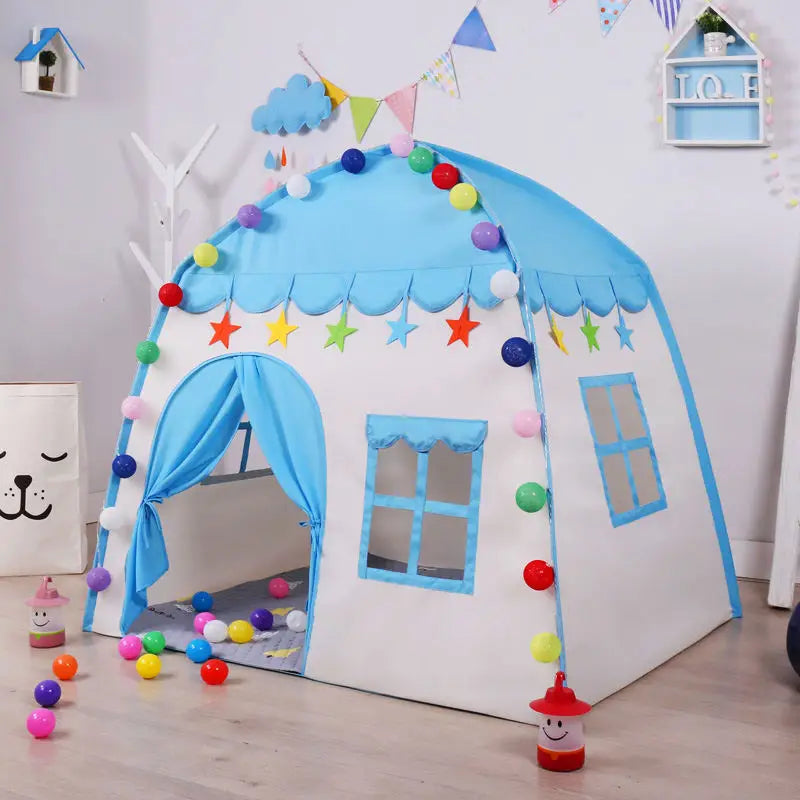 Kids Teepee Princess Castle Tent – Foldable for Indoor and Outdoor Play – Playhouse for Garden or Bedroom