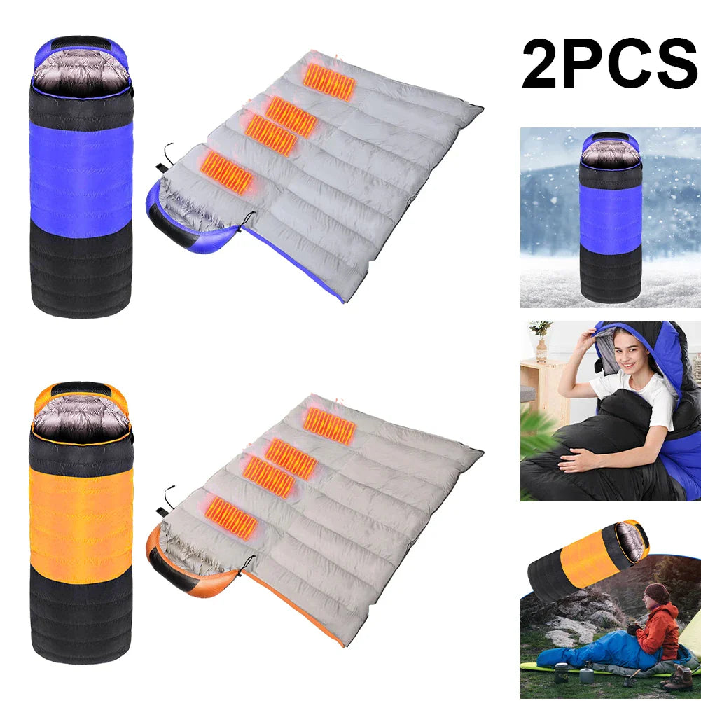 Heated sleeping bag