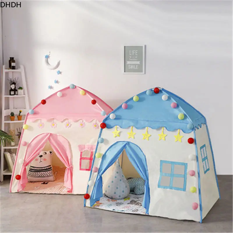 Kids Teepee Princess Castle Tent – Foldable for Indoor and Outdoor Play – Playhouse for Garden or Bedroom