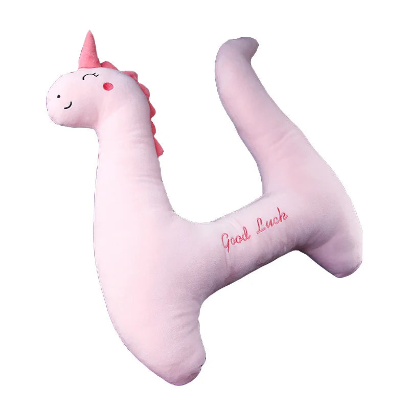 Car Pillow for Kids - Headrest and Seat Belt with Protection - Cartoon Cushion for Back Seat