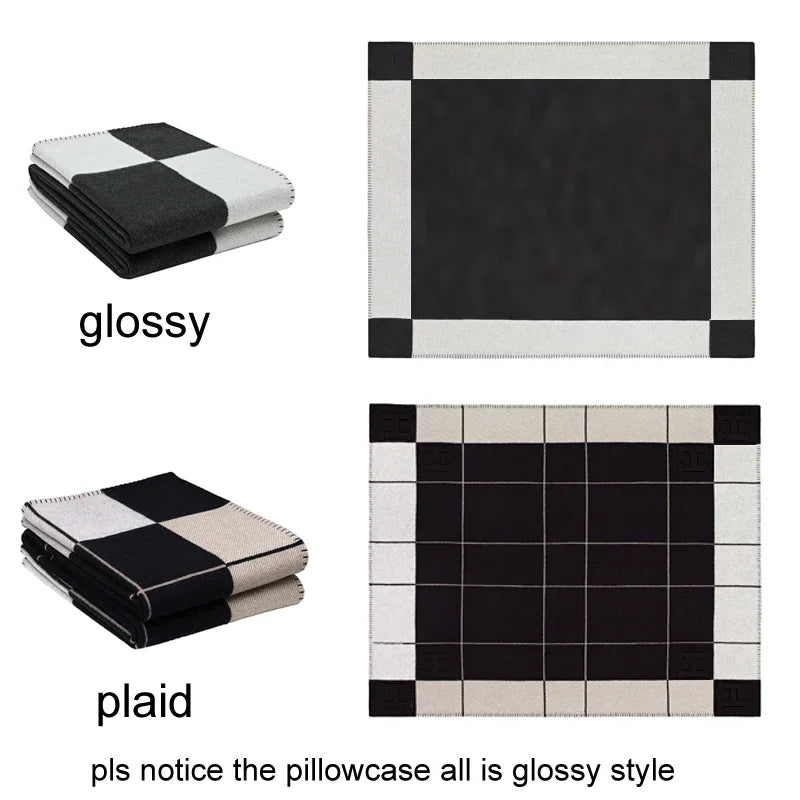 Soft wool and cashmere blanket