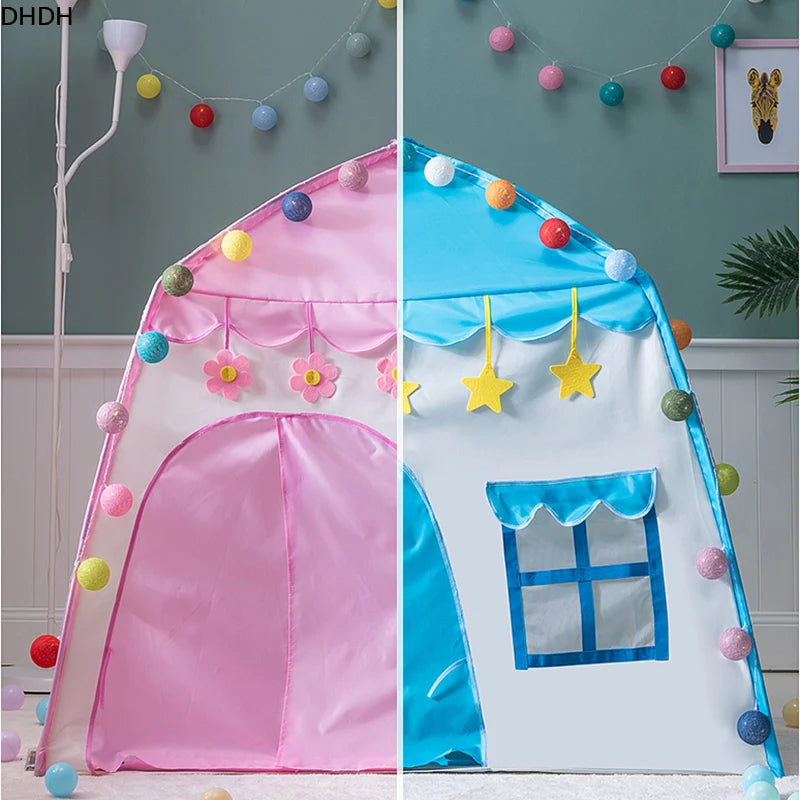Kids Teepee Princess Castle Tent – Foldable for Indoor and Outdoor Play – Playhouse for Garden or Bedroom