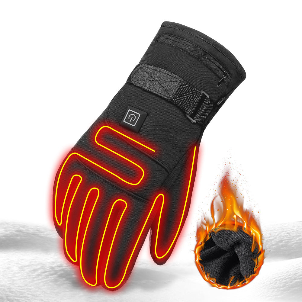 Gants Chauffants à Thermostat – Imperméables, Anti-Dérapants et Tactiles – Idéal pour le Ski et la Moto