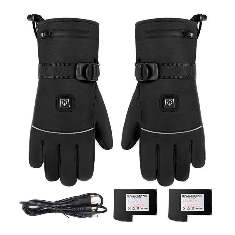 Gants Chauffants à Thermostat – Imperméables, Anti-Dérapants et Tactiles – Idéal pour le Ski et la Moto