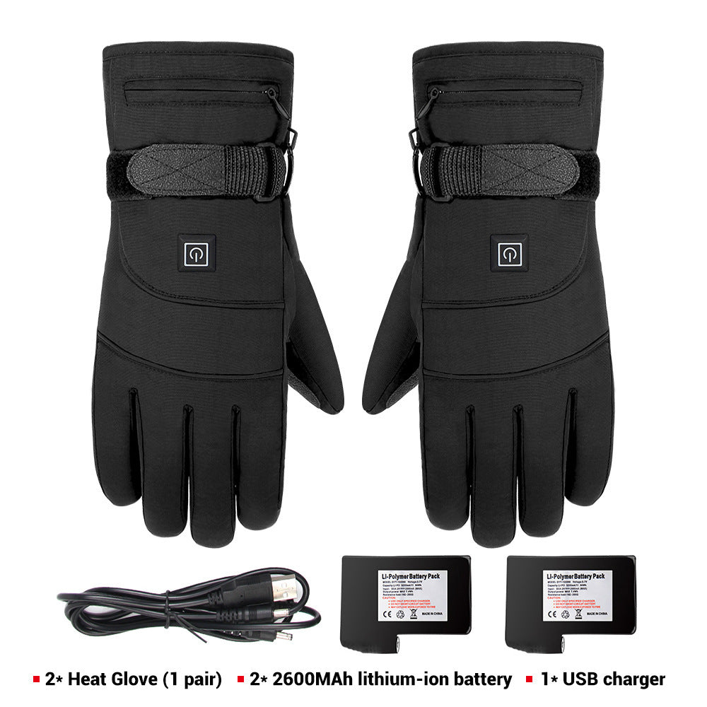 Thermostat Heated Gloves – Waterproof, Non-Slip and Touchscreen – Ideal for Skiing and Motorcycling