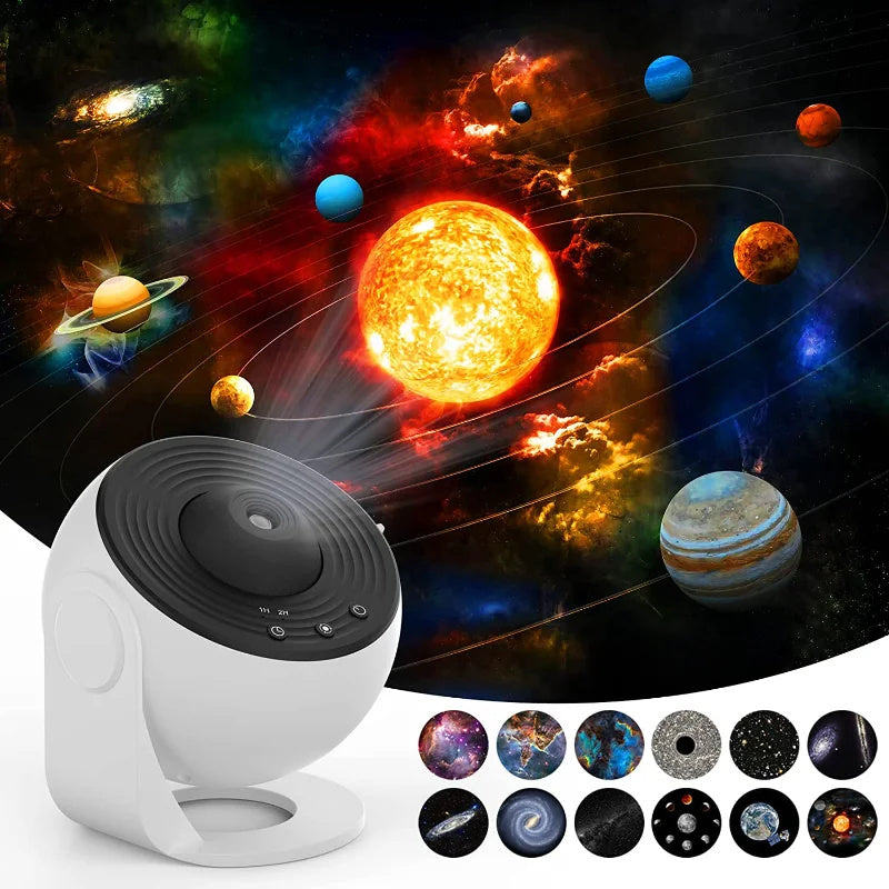 Projecteur Galaxy et Ciel Étoilé - Lampe Planétarium Rotative 360° - Lumière Ambiance pour Chambre d&