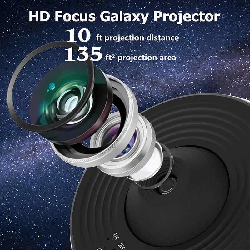 Projecteur Galaxy et Ciel Étoilé - Lampe Planétarium Rotative 360° - Lumière Ambiance pour Chambre d&