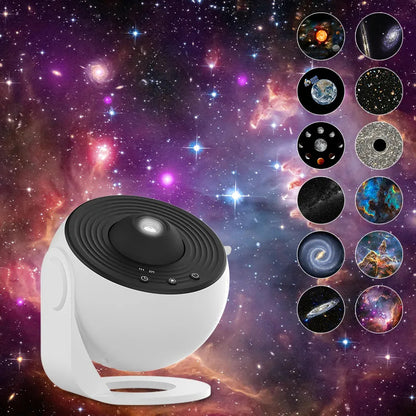 Projecteur Galaxy et Ciel Étoilé - Lampe Planétarium Rotative 360° - Lumière Ambiance pour Chambre d&