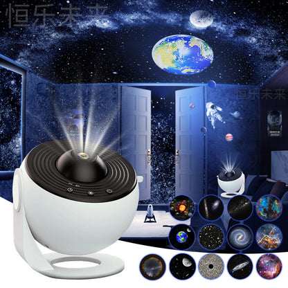 Projecteur Galaxy et Ciel Étoilé - Lampe Planétarium Rotative 360° - Lumière Ambiance pour Chambre d&