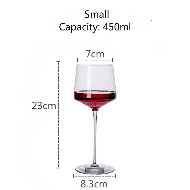 Ensemble de 2 Verres à Vin Art Collection 450-650ml – Gobelets en Cristal Sans Plomb pour Dégustation – Château Sommelier