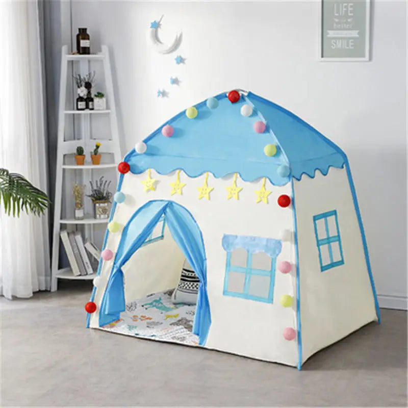 Tente Enfant Tipi Château de Princesse – Pliable pour Jeux Intérieurs et Extérieurs – Maison de Jeu pour Jardin ou Chambre