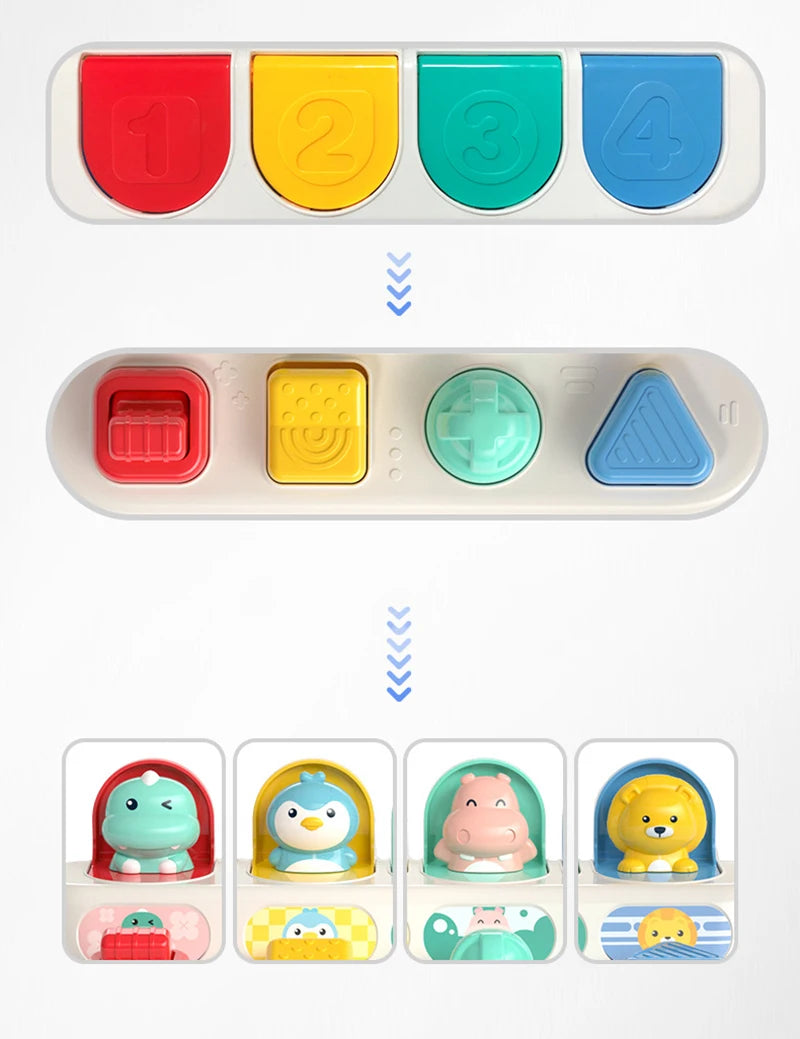 Jouet Interactif Pop-Up pour Bébés – Jeu Éducatif Montessori de Développement – Jouet d&