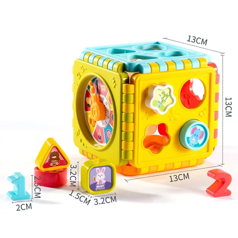 Cube d’Activités Éducatif pour Tout-Petits – Jeu de Tri de Formes et de Chiffres Montessori pour Enfants