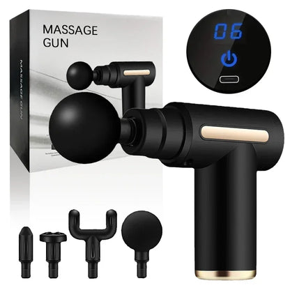 Mini Pistolet de Massage Portable – Léger, Ajustable et Idéal pour le Corps Entier – Massage Profond des Tissus