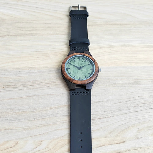 Montre unisexe en bois fabriquée à la main