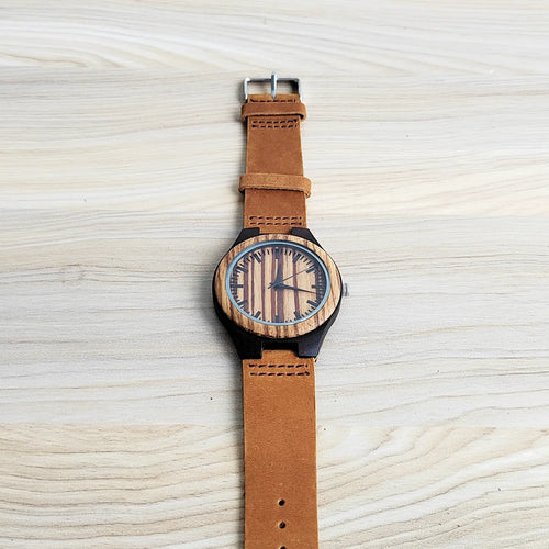 Montre unisexe en bois fabriquée à la main