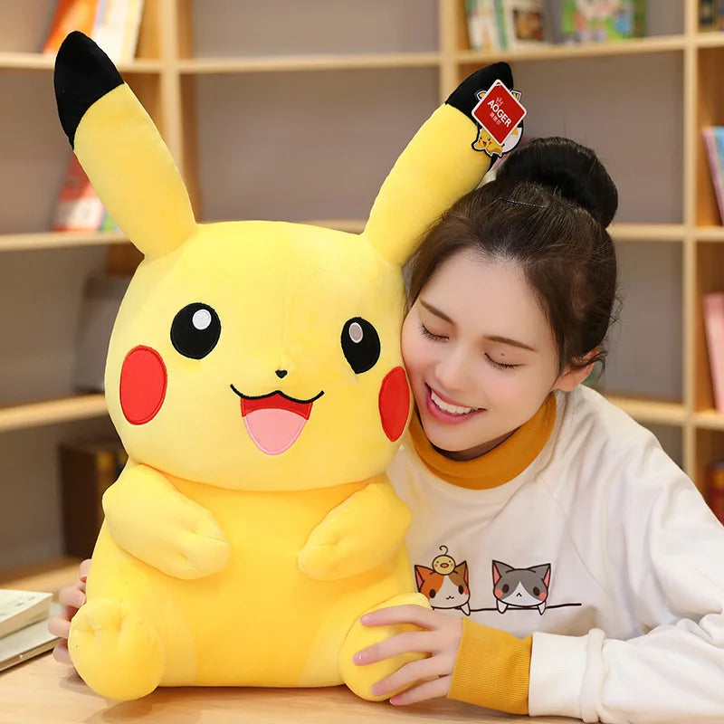 Peluche Kawaii Pikachu – Jouet en Peluche Original – Coussin Doux Pikachu pour Enfants – Idéal pour Cadeau