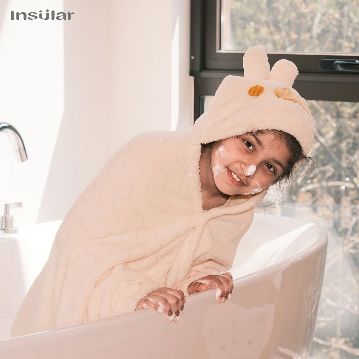 Cape de Bain à Capuche pour Bébé – Peignoir Super Doux en Tissu Moelleux pour Nouveau-nés, Garçons et Filles