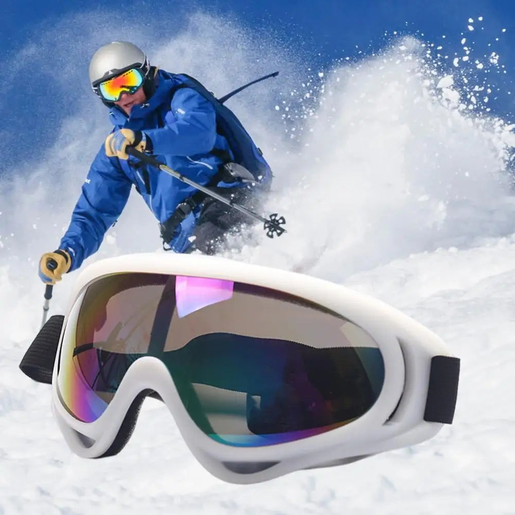 Lunettes de Ski Anti-Buée et Coupe-Vent avec Protection UV – Masque de Ski Ajustable pour Cyclisme et Snowboard