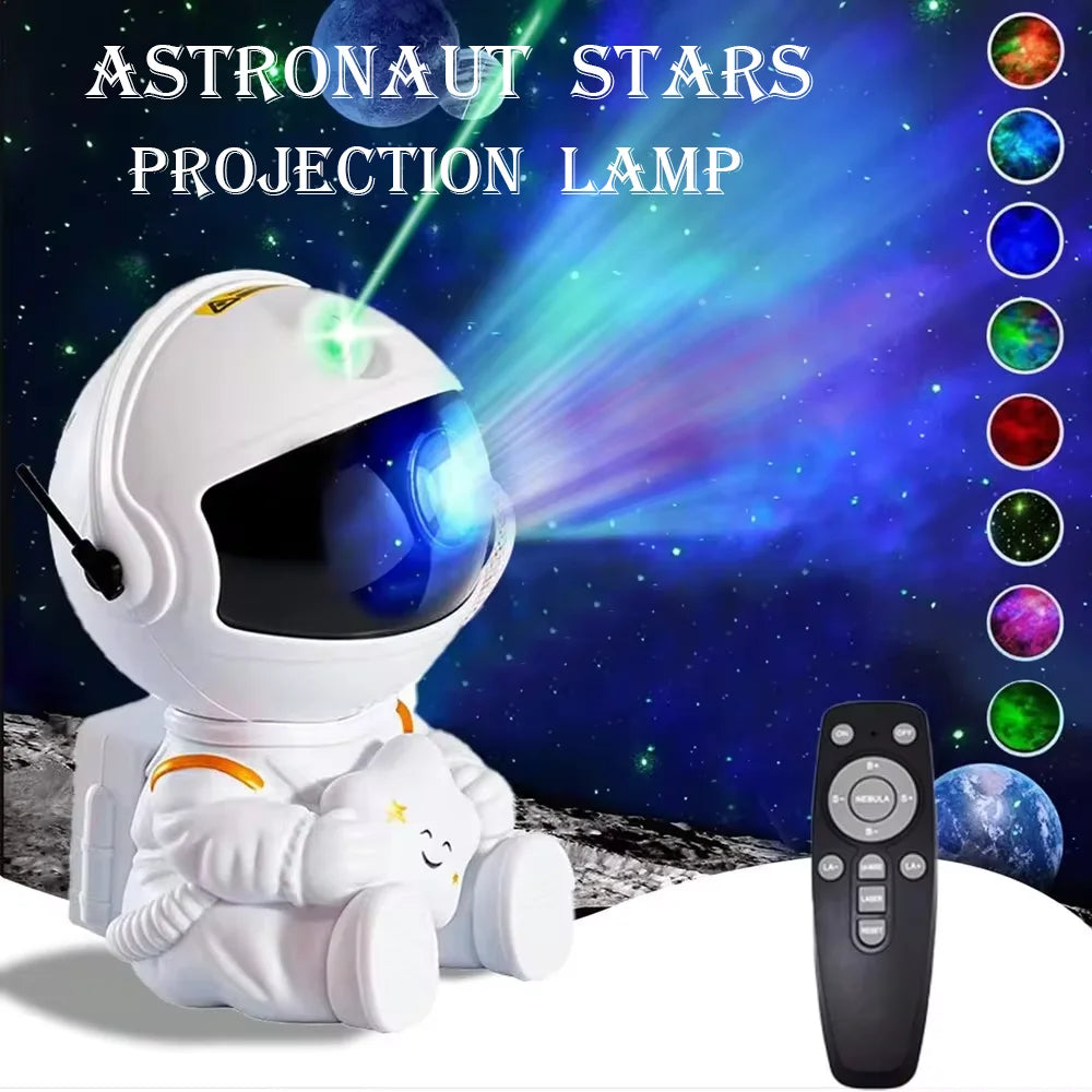 Projecteur Astronaute Galaxy LED – Lampe Étoilée et Décorative pour Chambre d&