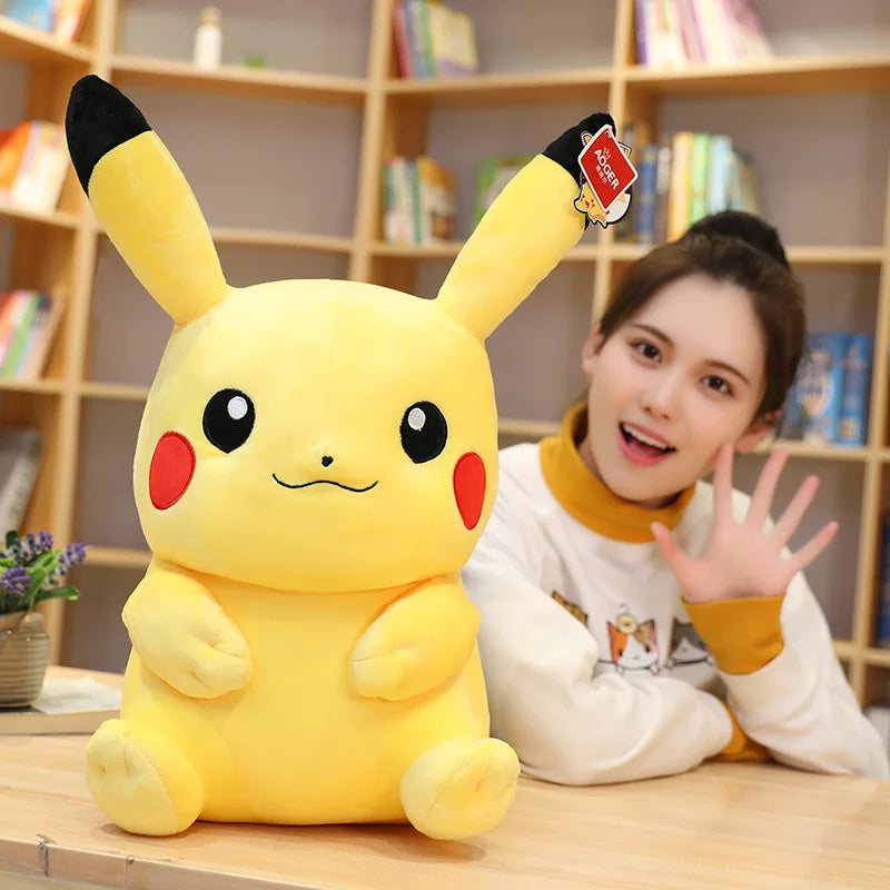 Peluche Kawaii Pikachu – Jouet en Peluche Original – Coussin Doux Pikachu pour Enfants – Idéal pour Cadeau