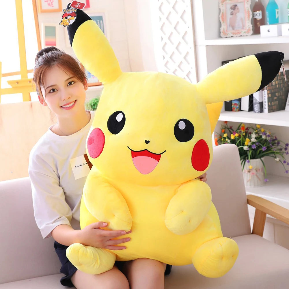 Peluche Kawaii Pikachu – Jouet en Peluche Original – Coussin Doux Pikachu pour Enfants – Idéal pour Cadeau