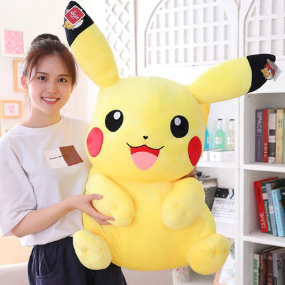 Peluche Kawaii Pikachu – Jouet en Peluche Original – Coussin Doux Pikachu pour Enfants – Idéal pour Cadeau