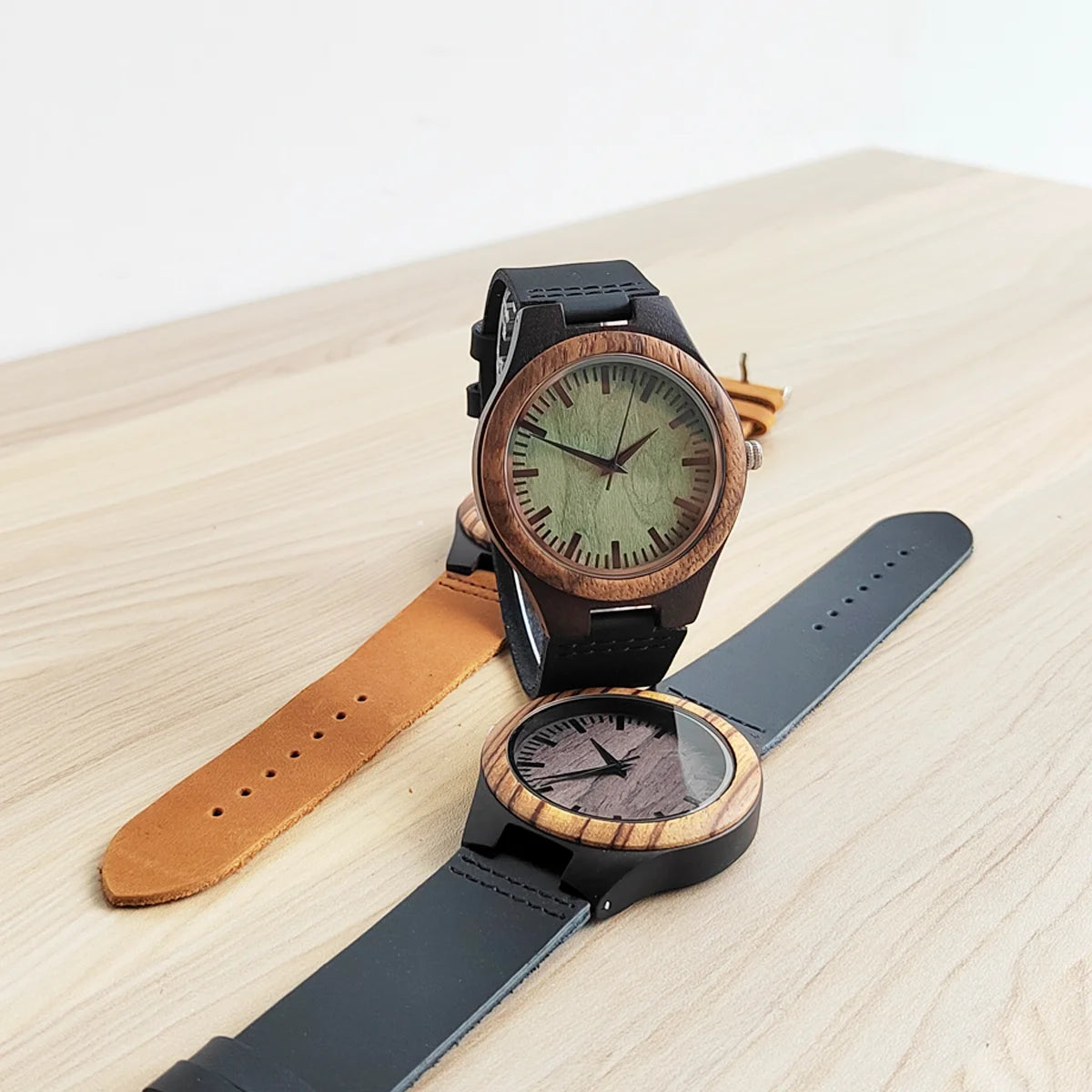 Montre unisexe en bois fabriquée à la main