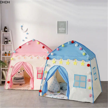 Tente Enfant Tipi Château de Princesse – Pliable pour Jeux Intérieurs et Extérieurs – Maison de Jeu pour Jardin ou Chambre