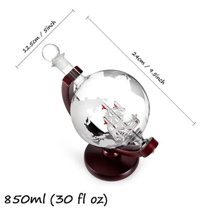 Globe Wine Decanter Glass Crystal Party Alcohol Dispenser Bar Glassware Vodka Whiskey Decanter Lead Free Pitcher Creative Gift