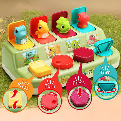 Jouet Interactif Pop-Up pour Bébés – Jeu Éducatif Montessori de Développement – Jouet d&