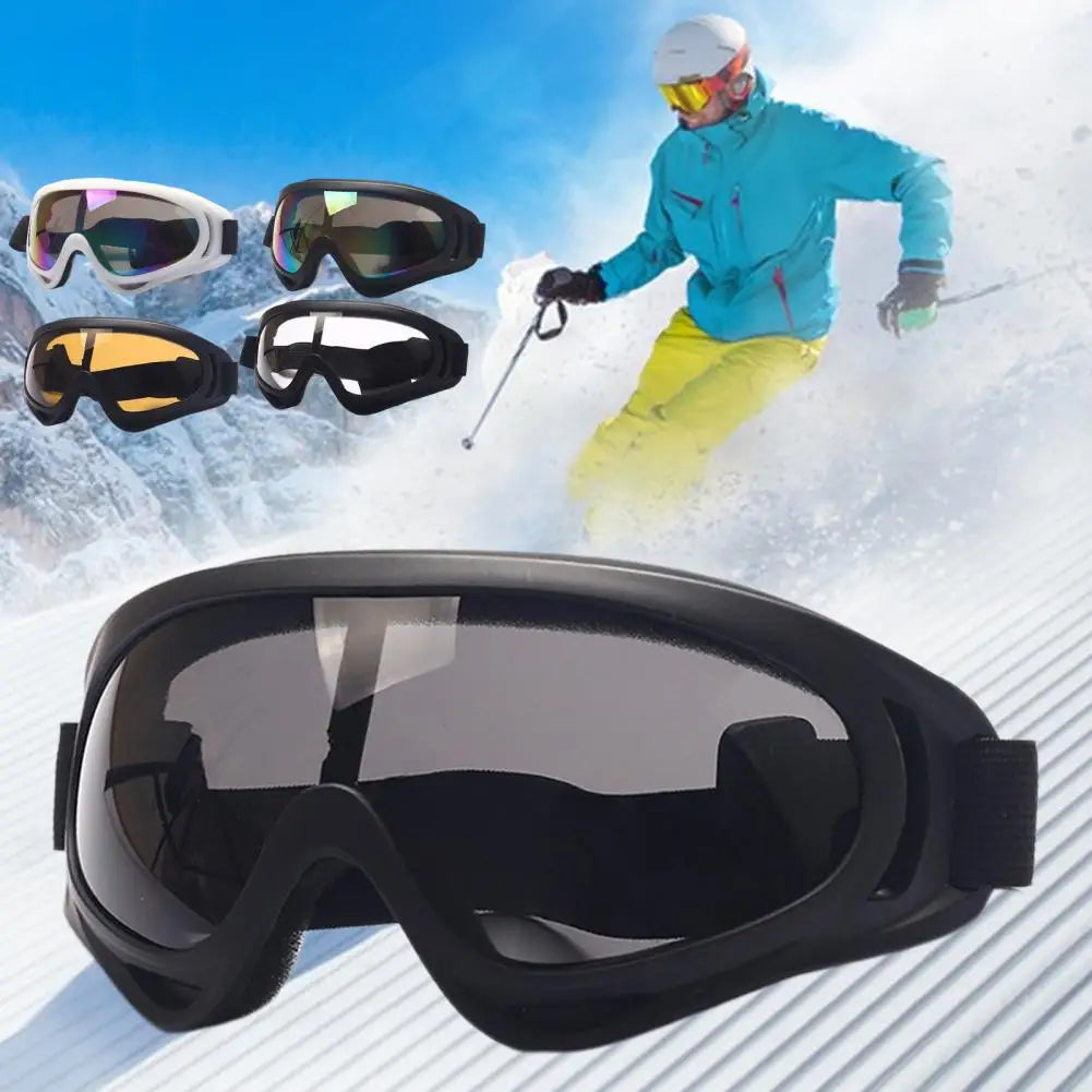 Lunettes de Ski Anti-Buée et Coupe-Vent avec Protection UV – Masque de Ski Ajustable pour Cyclisme et Snowboard