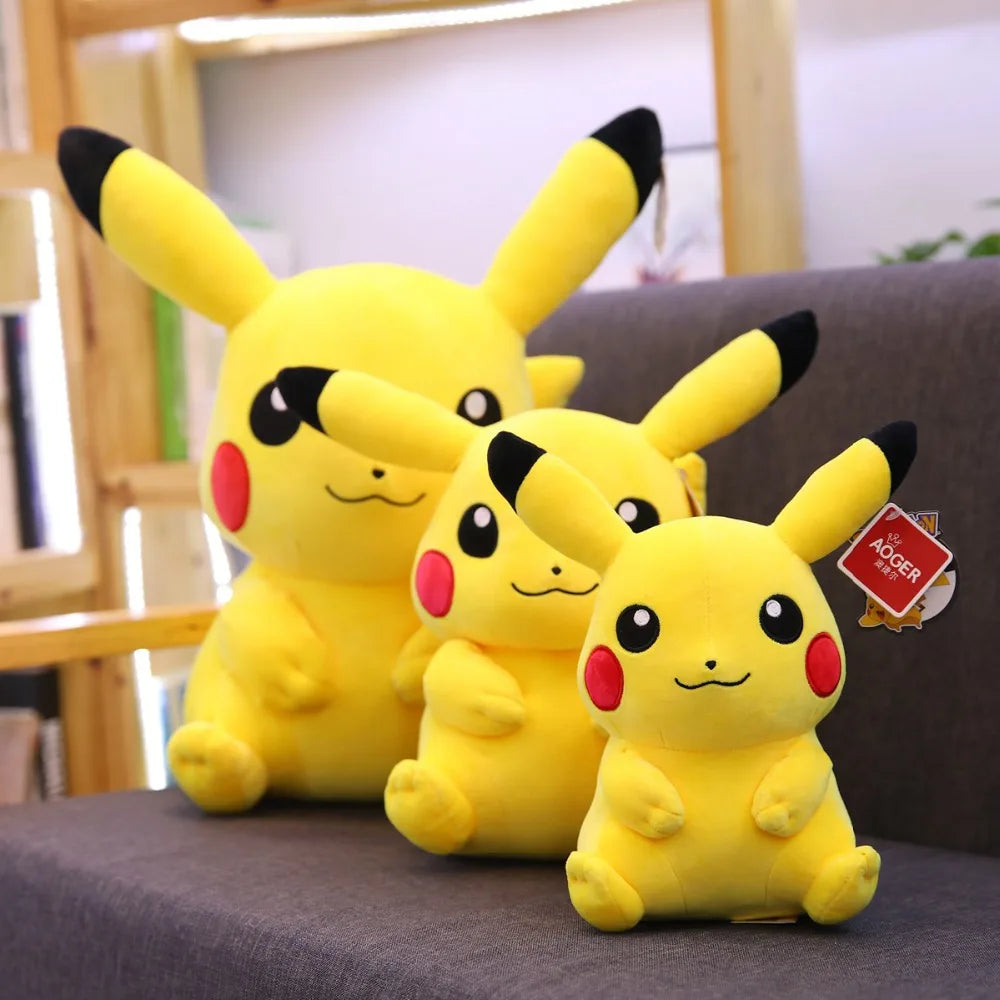 Peluche Kawaii Pikachu – Jouet en Peluche Original – Coussin Doux Pikachu pour Enfants – Idéal pour Cadeau