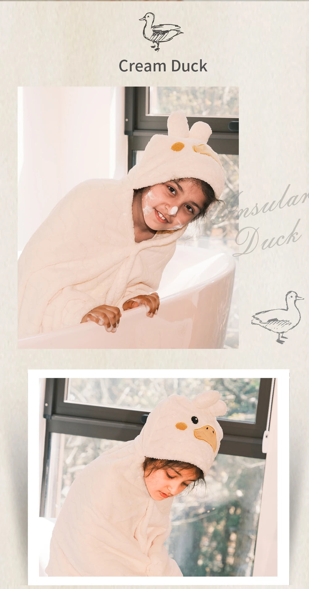 Cape de Bain à Capuche pour Bébé – Peignoir Super Doux en Tissu Moelleux pour Nouveau-nés, Garçons et Filles