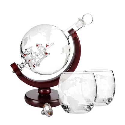 Globe Wine Decanter Glass Crystal Party Alcohol Dispenser Bar Glassware Vodka Whiskey Decanter Lead Free Pitcher Creative Gift