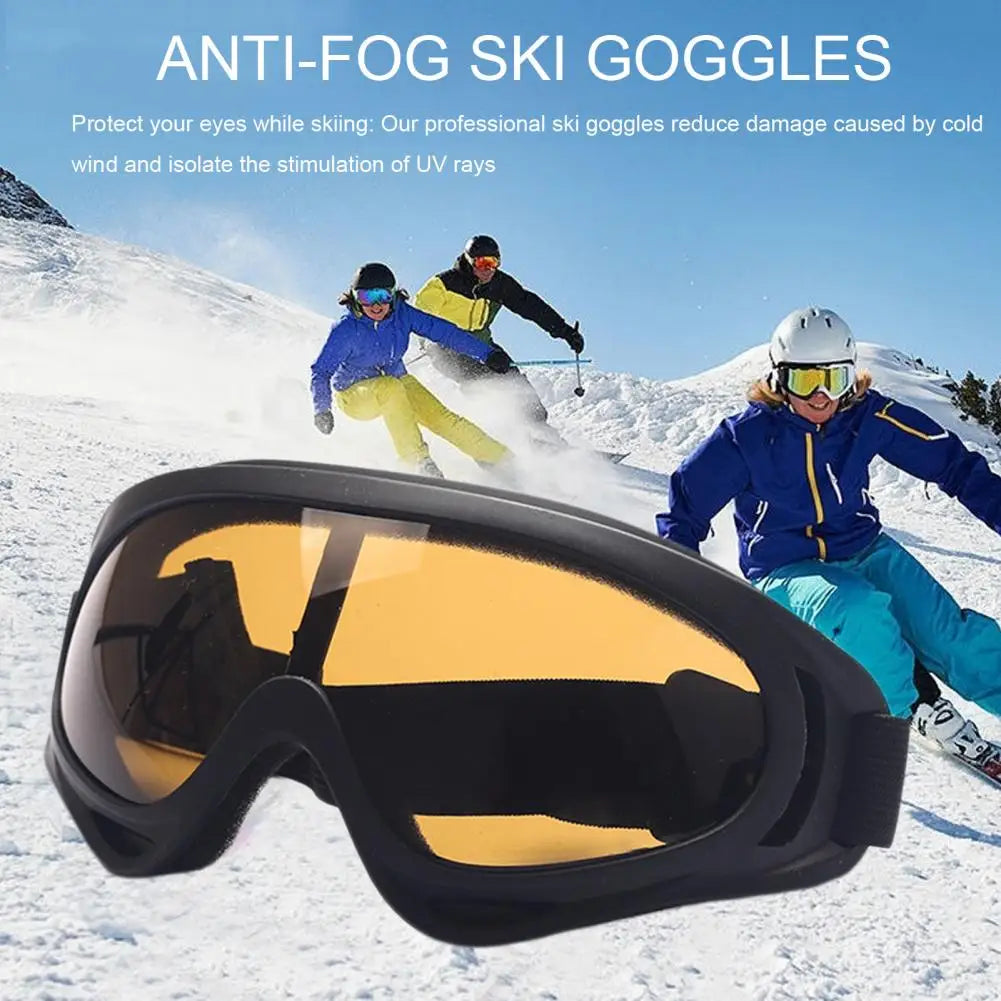 Lunettes de Ski Anti-Buée et Coupe-Vent avec Protection UV – Masque de Ski Ajustable pour Cyclisme et Snowboard