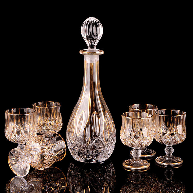 Cristal Whisky En Verre Verre En Verre Rouge Bouteille de Vin Vin Bouteille Creative Étrangères Vin Verre De Vin Ensemble