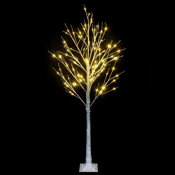 Arbre de Noël Flocon de Neige 4FT avec 48 Lampes LED – Éclat Festif et Ambiance Magique